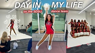 DAY IN MY LIFE ON THE SDSU DANCE TEAM  media day amp event vlog [upl. by Brunhilda]