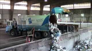 Garbage Trucks Dumping at the Transfer Station [upl. by Inasah]