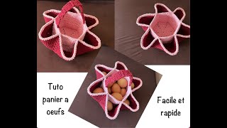 Tuto panier a oeufs au crochet [upl. by Amleht946]