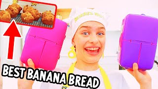 HEALTHY LUNCHBOX BANANA BREAD MUFFINS Sockie entertaining cooking [upl. by Warthman]