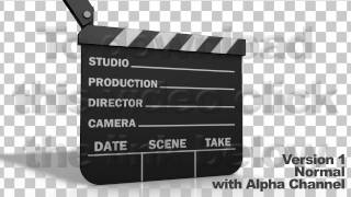 Movie Clapper Board Series of 3  Alpha amp AE File [upl. by Ojillib]