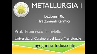 Metallurgia I Lezione 10c [upl. by Ellesirg]