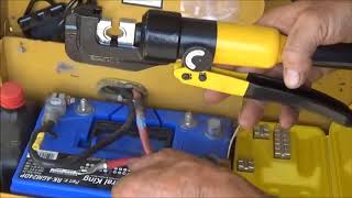 New tool review battery cable crimpers part 1 September 17 2017 [upl. by Anaele463]