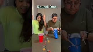 Chopsticks and Cup Challenge 😸 games funny challenge [upl. by Naamana]