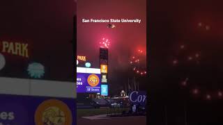 Graduation ceremony at San Francisco State University🎓🎉🎈 sfsu oraclepark sanfrancisco [upl. by Albion]