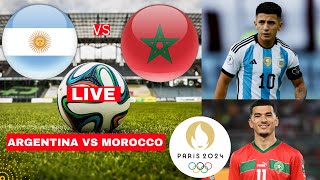 Argentina vs Morocco 22 Live Stream Olympics 2024 Football Match Today Score Highlights Vivo Direc [upl. by Hammad]