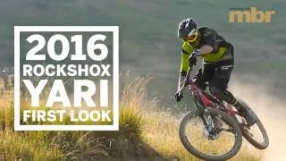 First Ride RockShox Yari mountain bike fork  MBR [upl. by Ancell]