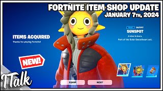 NEW SUNSPOT SET IS FINALLY HERE Fortnite Item Shop January 7th 2024 Fortnite Chapter 5 [upl. by Eillac542]