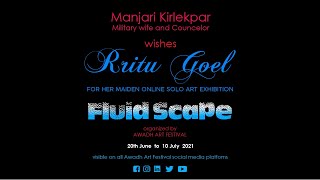 Manjari Kirlekpar promotes FLUID ART by Rritu Goyal [upl. by Dwain270]