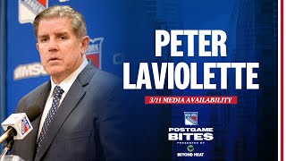 NYR vs NJD Peter Laviolette Postgame Media Availability  March 11 2024 [upl. by Jariv]