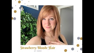 How to dye your hair strawberry blonde or rose gold at home [upl. by Katlaps916]