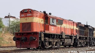 Guntakal Twin WDM3D Shunting at Purna Jn Railway Station  Diesel Train Engine  Indian Railways [upl. by Auberon]