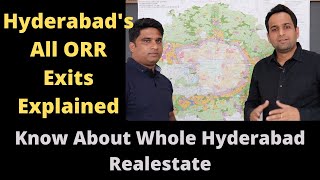 HMDA Master Plan ORR Exits  West South  East  North Hyderabad Explained in Simple Langauge [upl. by Noleta]