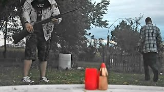 Hornady 300 grain SST 50 caliber muzzleloader vs water jug [upl. by Enomrej]