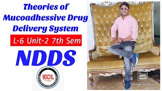 Theories of Mucoadhessive Drug Delivery System Electronic Adsorption  L6 unit2 7th Sem NDDS [upl. by Acinnod942]