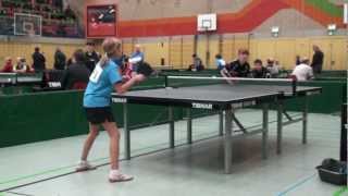 Tischtennis BEM Mantz Sarah Kolbermoor371Horlebein Svenja Hofstetten 1 [upl. by Skoorb]