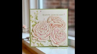 Make a Gorgeous Card with Altenew’s Ambridge Rose Embossing Folder [upl. by Putscher]