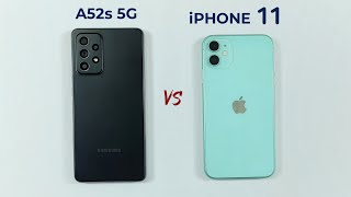 Samsung A52s 5G vs iPhone 11 Speed Test amp Camera Comparison [upl. by Alber]