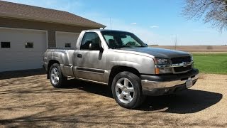 03 Silverado RCSB Stepside LS 53 Walk Around Magnaflow Exhaust  Z71 4x4 [upl. by Atteloiv]