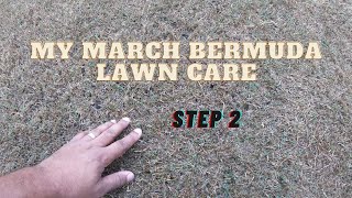 March bermuda lawn schedule Step 2 [upl. by Desiree]