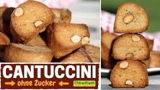 Cantuccini ohne Zucker  Köstliche Low Carb Kekse mit Mandeln [upl. by Atwekk]