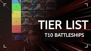 WOWS Best T10 Battleships  Tier List [upl. by Berry]