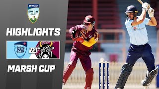 NSW v Queensland  Marsh OneDay Cup 202324 [upl. by Meta]