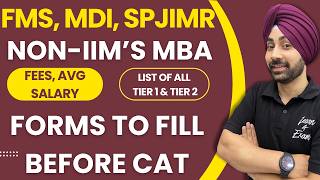 NonIIM MBA Colleges FMS SPJIMR MDI IIFT amp More Colleges  Form Dates Fees Salaries amp More [upl. by Awra693]