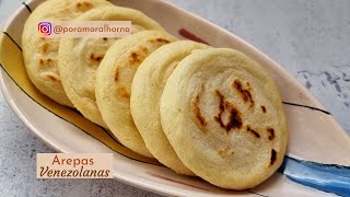 Como hacer Arepas venezolanas  Arepas asadas [upl. by Kcirdek]