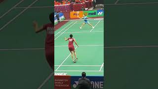 International Badminton Good Defense by Unnati Hooda [upl. by Aicenat991]