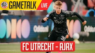 GameTalk FC Utrecht 4  3 Ajax [upl. by Airelav]