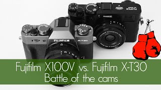 Fujifilm X100V vs XT30 Battle of the cams [upl. by Llejk]