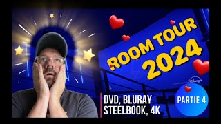 ROOM TOUR 2024  MA COLLECTION COMPLÈTE DVD BLURAY STEELBOOK 4K PARTIE 4 [upl. by Eanore]