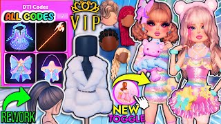 NEW UPDATE All 3 CODE ITEMS ITEMS amp Hairs Toggles Reworks amp SECRETS  ROBLOX Dress To Impress [upl. by Itnuahsa507]