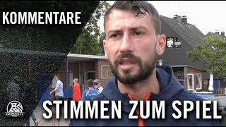 Die Stimmen zum Spiel  DJK St Winfried Kray – FC BlauGelb Überruhr 1 Spieltag Bezirksliga [upl. by Eisenhart821]