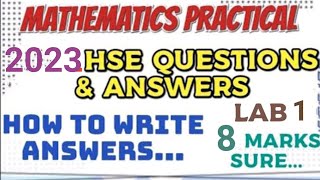 MATHS PRACTICAL EXAMINATION SPECIAL2023 PUBLIC EXAM QUESTIONS AND ANSWERSLAB 1VALUE OF FUNCTIONS [upl. by Florette]