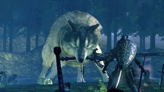 Great Grey Wolf Sif boss fight  Dark Souls Remastered [upl. by Swetiana900]