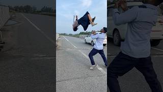 Amazing Backflip😍 gymnast acrobatics action stunt backflip couplegoals viralshort [upl. by Adali]