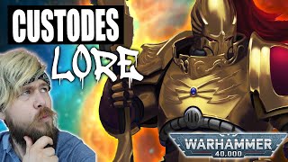 Adeptus Custodes Deep Dive The ULTIMATE Warriors  Warhammer 40k Lore [upl. by Bechler]