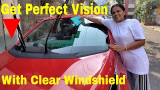 How to Wash amp Clean Car Windshield amp Glass Properly For a Perfect Vision cardetailing turtlewax [upl. by Waxler428]