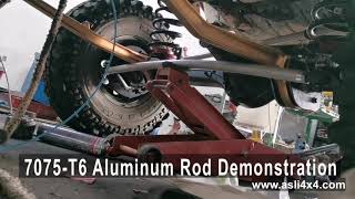 7075 T6 Aluminum Rod Demostration [upl. by Asirac]