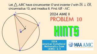 Pause and Solve 2024 AIME II Problem 10 with hints [upl. by Illene340]