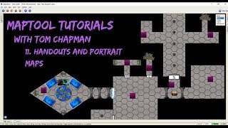 MapTool Tutorial  11 Handouts and Portrait Maps [upl. by Atirihs]