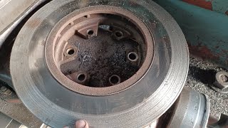 brake disc polish brake disc turning [upl. by Bashemath]