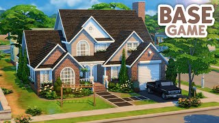 Big Base Game Family Home  The Sims 4 Speed Build [upl. by Oirram]