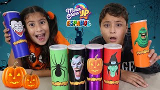 Maria Clara y JP comen papas misteriosas de Halloween  Halloween stories for kids [upl. by Dale191]