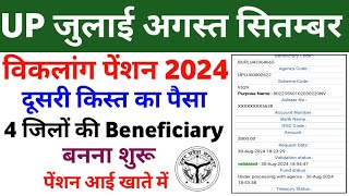 उत्तर प्रदेश में विकलांगों की Beneficiary बनना हुआ शुरू 3 जिलों की पेंशन आई खाते में ₹3000 [upl. by Ssur393]