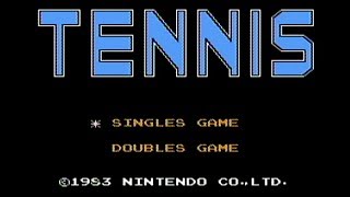 Tennis  NES Gameplay [upl. by Laamaj]