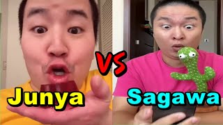 Junya VS Sagawa funny video 😂😂😂 Junyaじゅんや Junya 1 gou Sagawa さがわ Sagawa 1 gou Funny Tiktok [upl. by Nahraf]