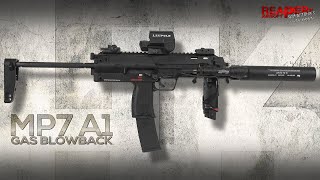 Review VFC HK MP7 A1 GBB V2  V1 Heckler amp Koch Umarex Gas Blowback 6mm AirsoftSoftair DE [upl. by Richlad]